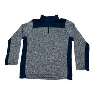 C9 Champion Sweater Kids Medium 8 10 Blue 1/4 Zip Pullover Heathered Casual